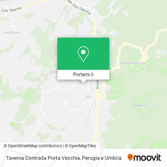 Mappa Taverna Contrada Porta Vecchia