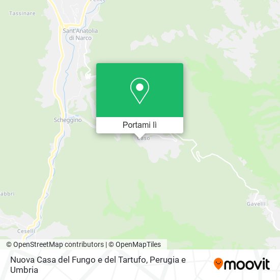 Mappa Nuova Casa del Fungo e del Tartufo