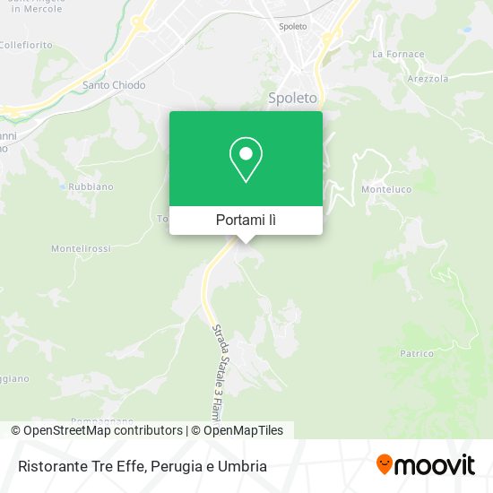 Mappa Ristorante Tre Effe