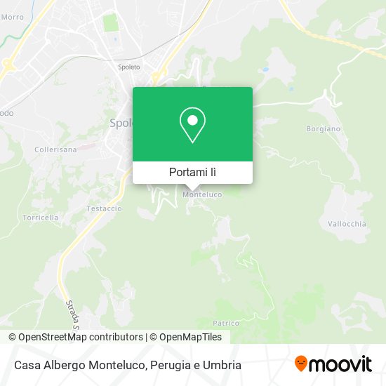 Mappa Casa Albergo Monteluco
