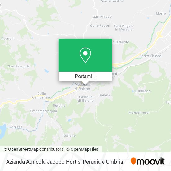Mappa Azienda Agricola Jacopo Hortis