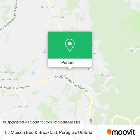 Mappa La Maison Bed & Breakfast
