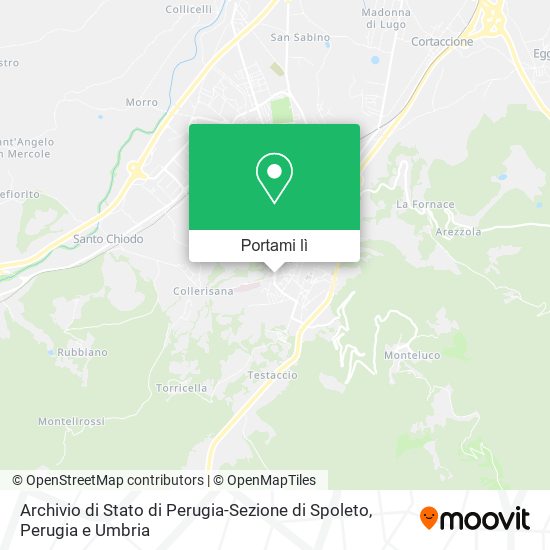 Mappa Archivio di Stato di Perugia-Sezione di Spoleto