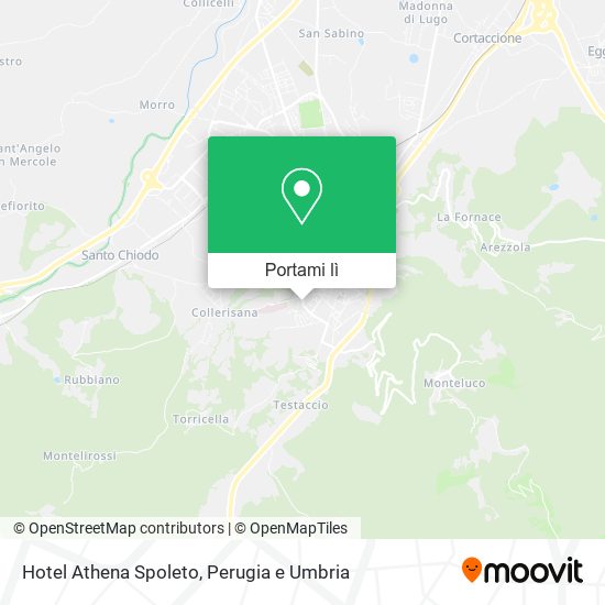Mappa Hotel Athena Spoleto