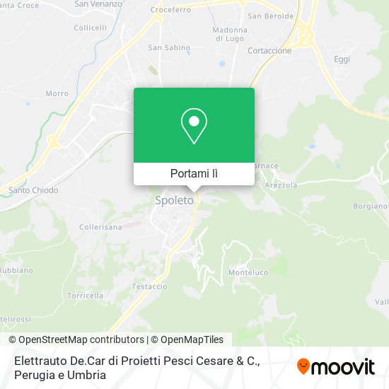 Mappa Elettrauto De.Car di Proietti Pesci Cesare & C.