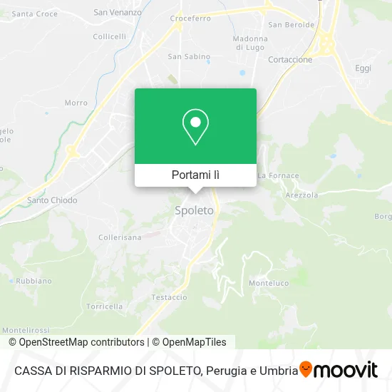 Mappa CASSA DI RISPARMIO DI SPOLETO