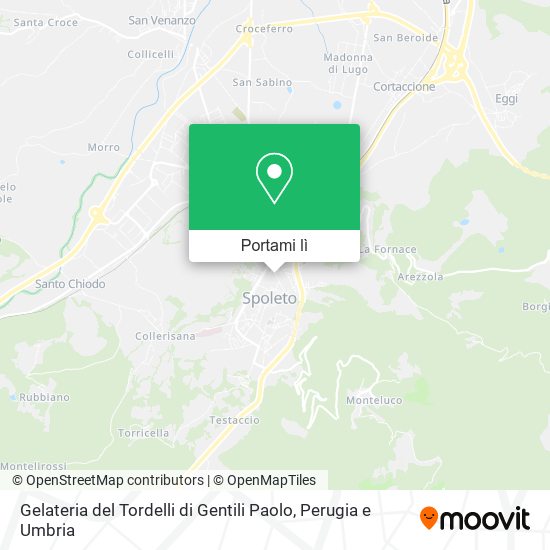 Mappa Gelateria del Tordelli di Gentili Paolo