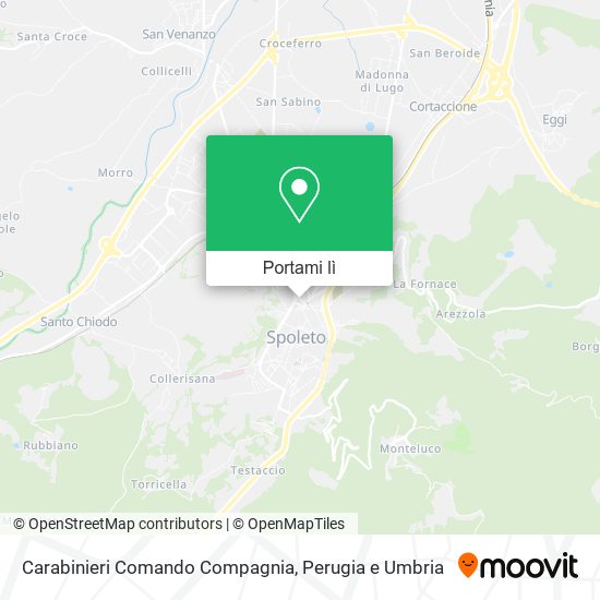 Mappa Carabinieri Comando Compagnia