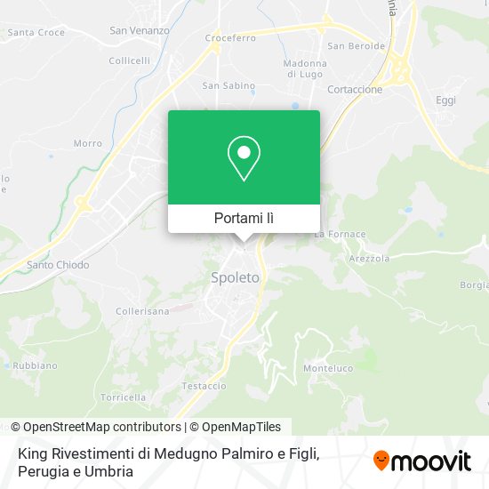 Mappa King Rivestimenti di Medugno Palmiro e Figli