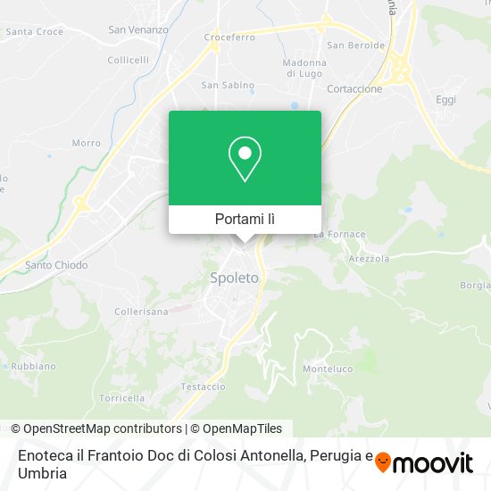 Mappa Enoteca il Frantoio Doc di Colosi Antonella