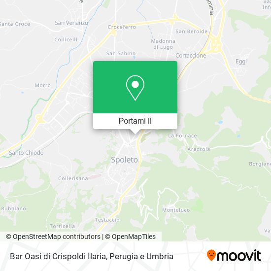 Mappa Bar Oasi di Crispoldi Ilaria