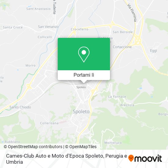 Mappa Cames-Club Auto e Moto d'Epoca Spoleto