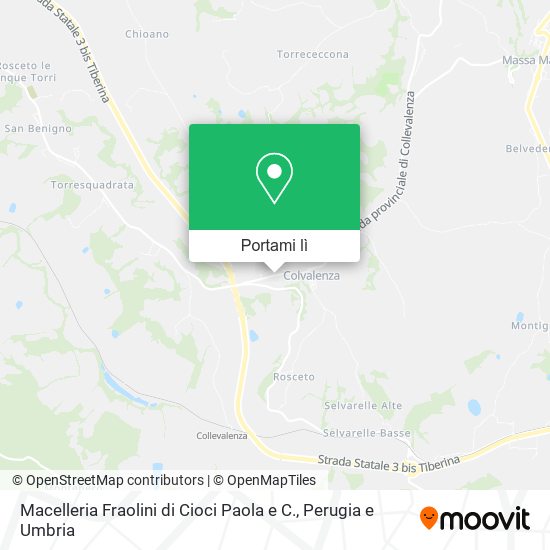 Mappa Macelleria Fraolini di Cioci Paola e C.