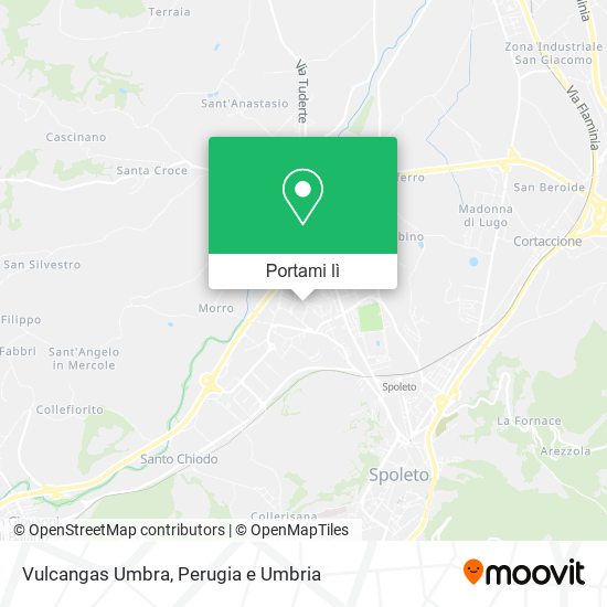 Mappa Vulcangas Umbra