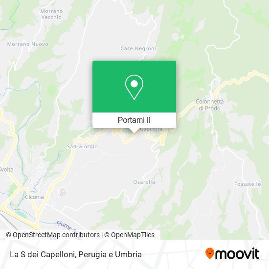 Mappa La S dei Capelloni