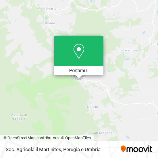 Mappa Soc. Agricola il Martinites