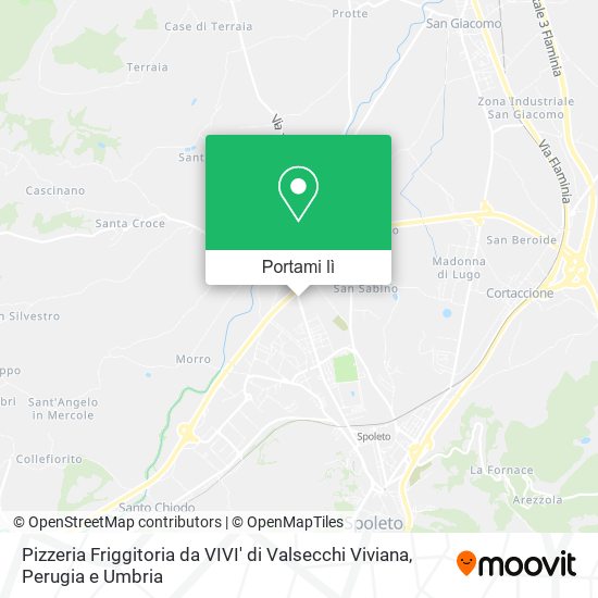 Mappa Pizzeria Friggitoria da VIVI' di Valsecchi Viviana