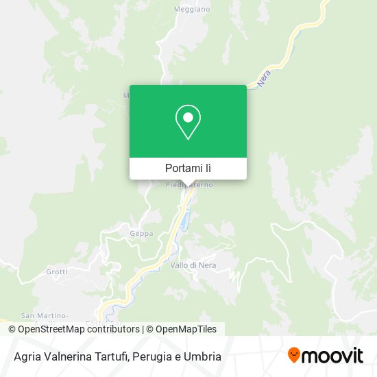 Mappa Agria Valnerina Tartufi