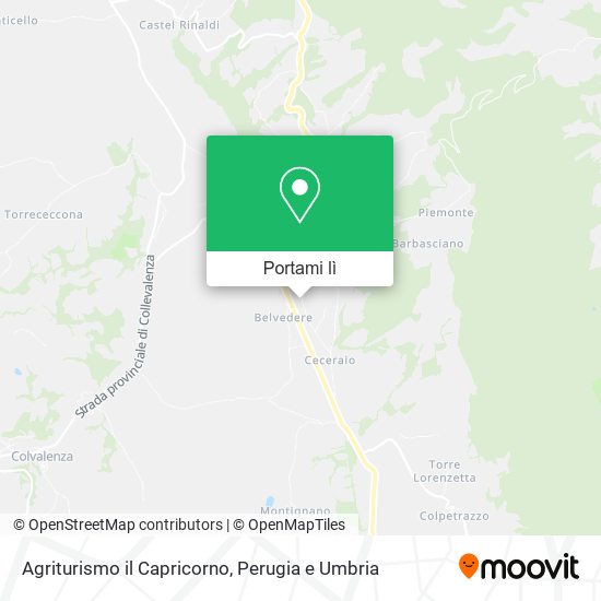 Mappa Agriturismo il Capricorno