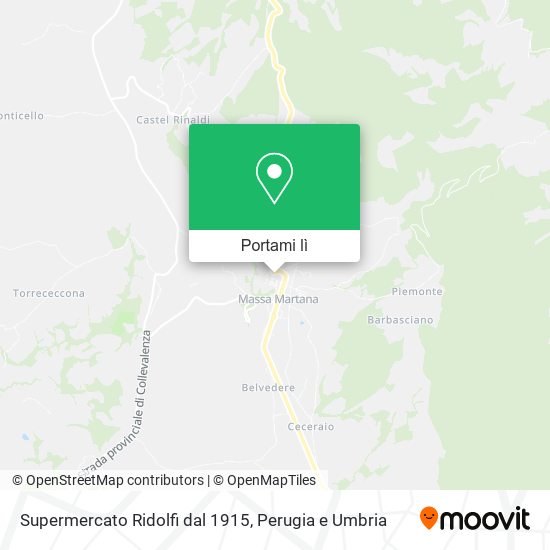 Mappa Supermercato Ridolfi dal 1915