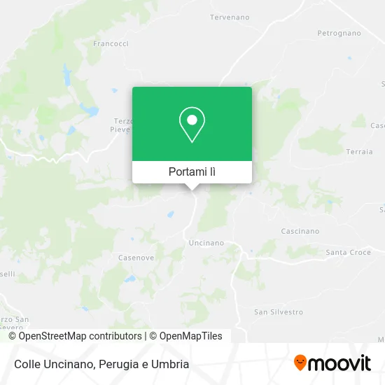 Mappa Colle Uncinano