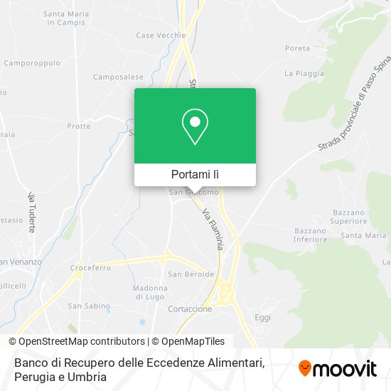 Mappa Banco di Recupero delle Eccedenze Alimentari