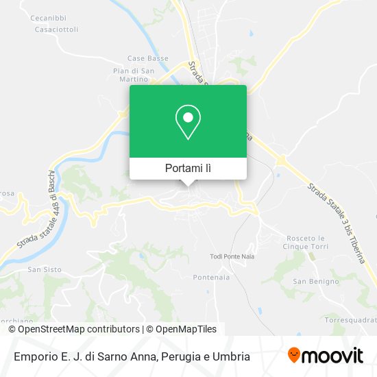 Mappa Emporio E. J. di Sarno Anna