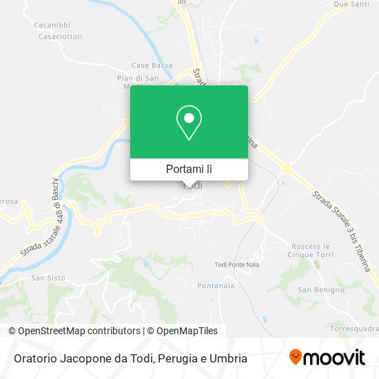 Mappa Oratorio Jacopone da Todi