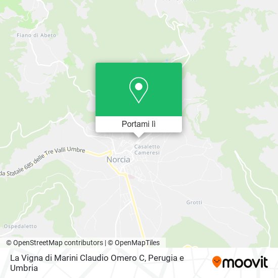Mappa La Vigna di Marini Claudio Omero C