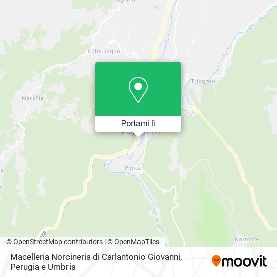 Mappa Macelleria Norcineria di Carlantonio Giovanni
