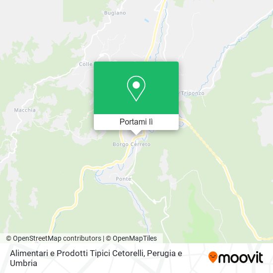 Mappa Alimentari e Prodotti Tipici Cetorelli