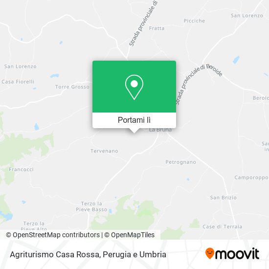 Mappa Agriturismo Casa Rossa