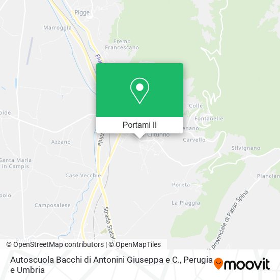 Mappa Autoscuola Bacchi di Antonini Giuseppa e C.