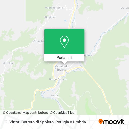 Mappa G. Vittori Cerreto di Spoleto