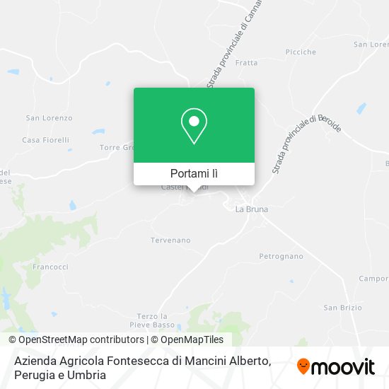 Mappa Azienda Agricola Fontesecca di Mancini Alberto