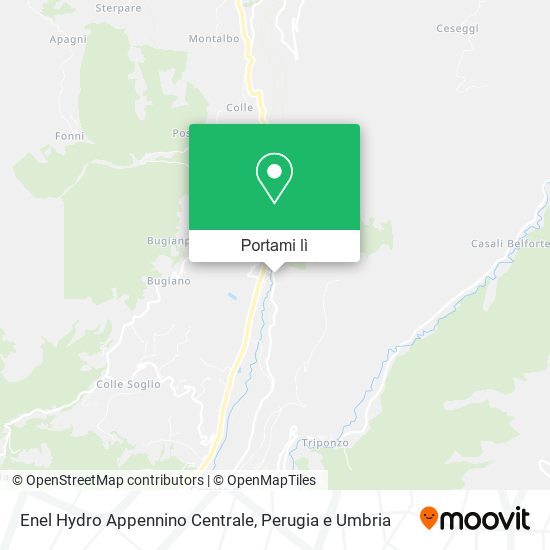 Mappa Enel Hydro Appennino Centrale
