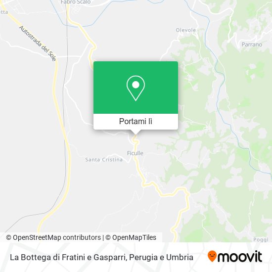 Mappa La Bottega di Fratini e Gasparri