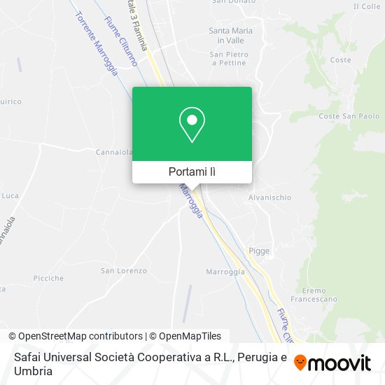 Mappa Safai Universal Società Cooperativa a R.L.
