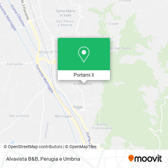 Mappa Alvavista B&B