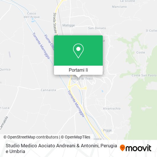 Mappa Studio Medico Aociato Andreani & Antonini