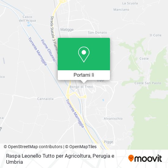 Mappa Raspa Leonello Tutto per Agricoltura