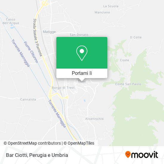 Mappa Bar Ciotti