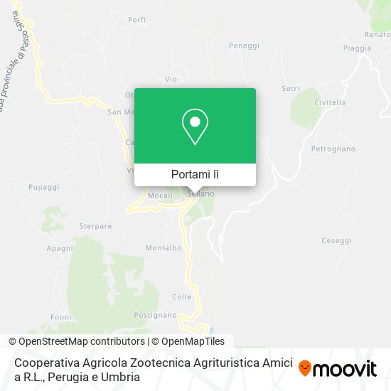 Mappa Cooperativa Agricola Zootecnica Agrituristica Amici a R.L.