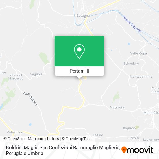 Mappa Boldrini Maglie Snc Confezioni Rammaglio Maglierie