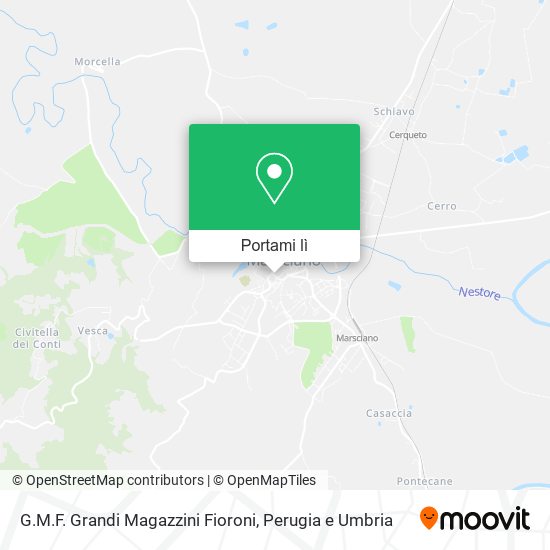 Mappa G.M.F. Grandi Magazzini Fioroni