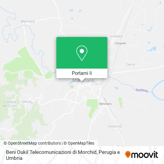 Mappa Beni Oukil Telecomunicazioni di Morchid