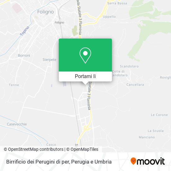 Mappa Birrificio dei Perugini di per