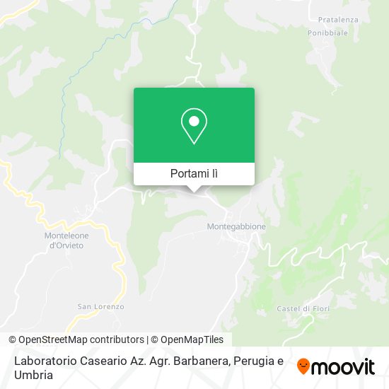 Mappa Laboratorio Caseario Az. Agr. Barbanera