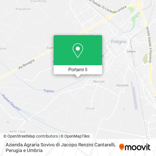 Mappa Azienda Agraria Sovivo di Jacopo Renzini Cantarelli