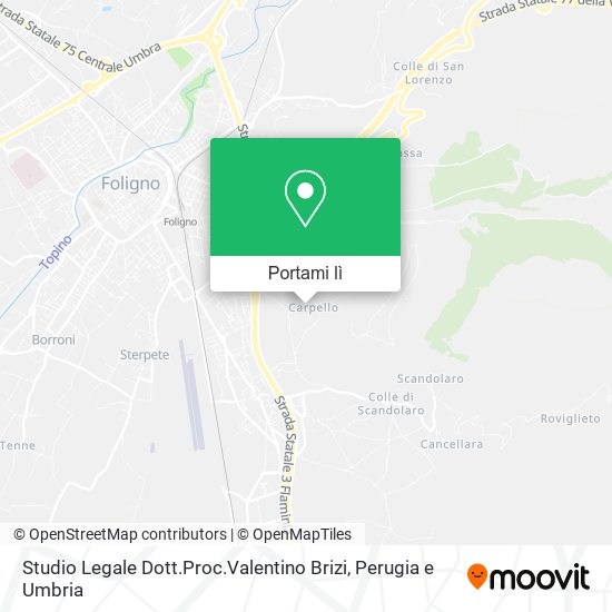 Mappa Studio Legale Dott.Proc.Valentino Brizi